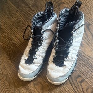 Jordan Black and White High-Top Sneakers